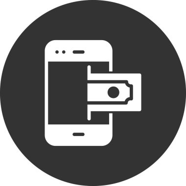 Çevrimiçi Ödeme simgesi, vektör illüstrasyonu