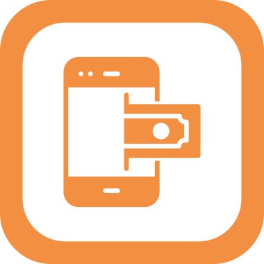 Çevrimiçi Ödeme simgesi, vektör illüstrasyonu