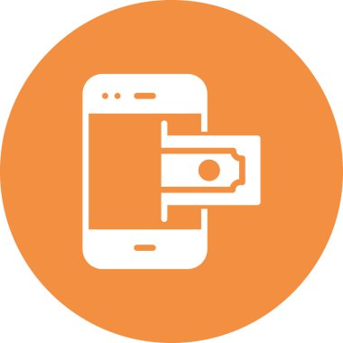 Çevrimiçi Ödeme simgesi, vektör illüstrasyonu