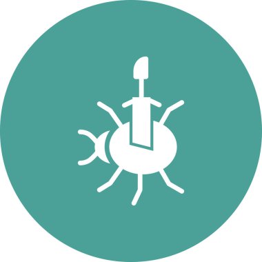 Uygulamalar ve web siteleri için antivirüs çizgisi sanat vektör simgesi 