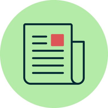 Madde basit simgesi, vektör illüstrasyonu