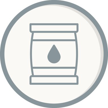 petrol varil basit kutsal kişilerin resmi, vektör çizim