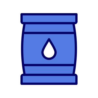 petrol varil basit kutsal kişilerin resmi, vektör çizim