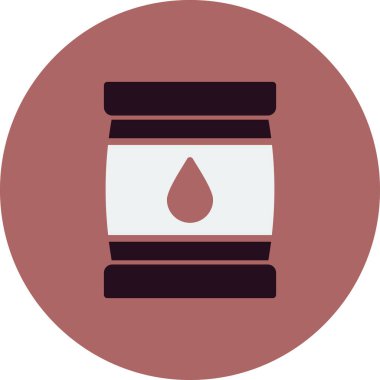 petrol varil basit kutsal kişilerin resmi, vektör çizim