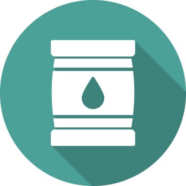 petrol varil basit kutsal kişilerin resmi, vektör çizim