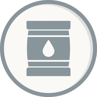 petrol varil basit kutsal kişilerin resmi, vektör çizim