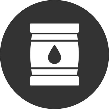 petrol varil basit kutsal kişilerin resmi, vektör çizim