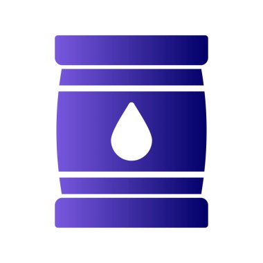 petrol varil basit kutsal kişilerin resmi, vektör çizim