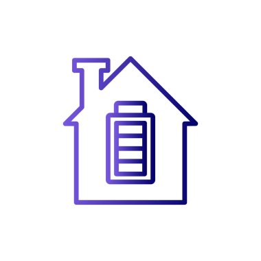 Pil basit simgesi, vektör çizim