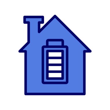 Pil basit simgesi, vektör çizim