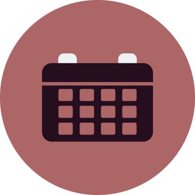 Takvim simgesi, vektör illüstrasyon tasarımı