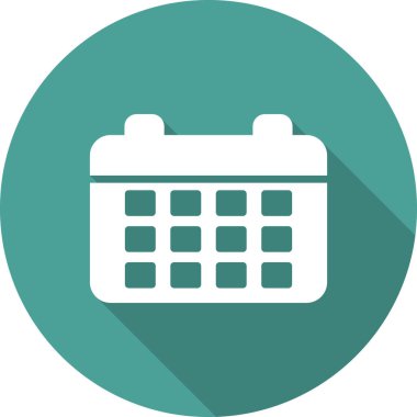 Takvim simgesi, vektör illüstrasyon tasarımı