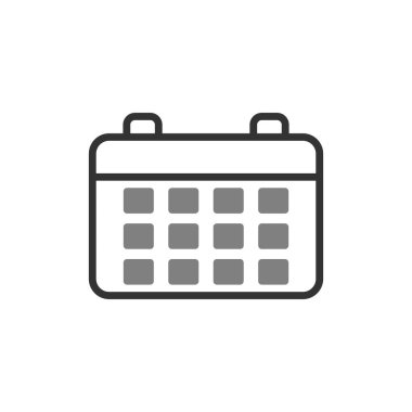 Takvim simgesi, vektör illüstrasyon tasarımı