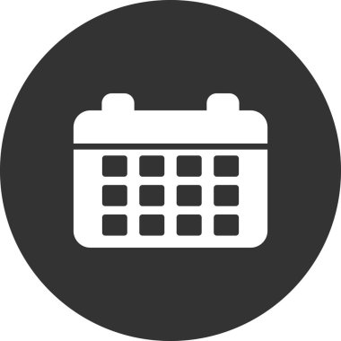 Takvim simgesi, vektör illüstrasyon tasarımı