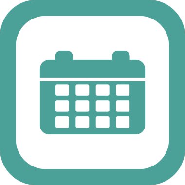 Takvim simgesi, vektör illüstrasyon tasarımı