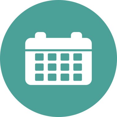 Takvim simgesi, vektör illüstrasyon tasarımı