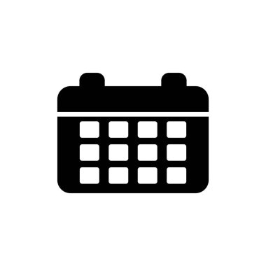 Takvim simgesi, vektör illüstrasyon tasarımı