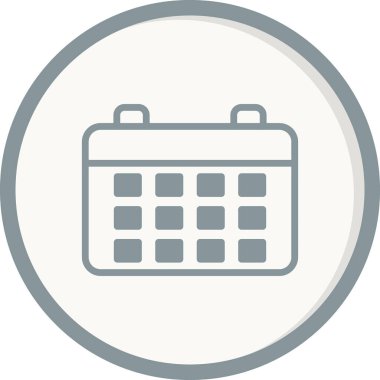 Takvim simgesi, vektör illüstrasyon tasarımı