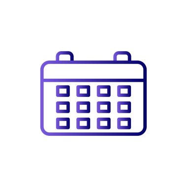 Takvim simgesi, vektör illüstrasyon tasarımı