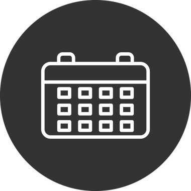 Takvim simgesi, vektör illüstrasyon tasarımı