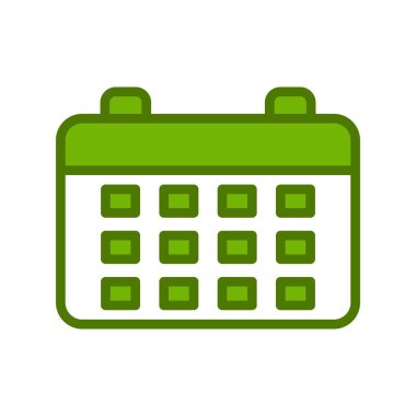 Takvim simgesi, vektör illüstrasyon tasarımı