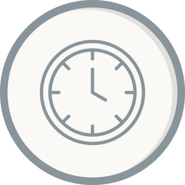 Saat simgesinin vektör illüstrasyonu