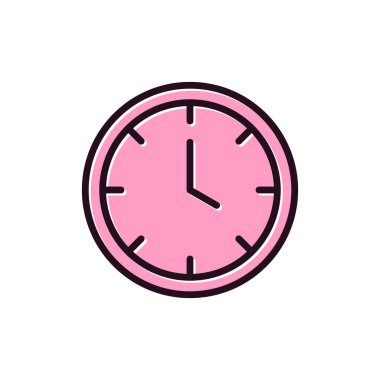 Saat simgesinin vektör illüstrasyonu