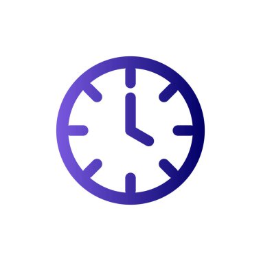 Saat simgesinin vektör illüstrasyonu