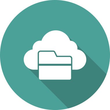 bulut depolama simgesi, vektör illüstrasyonu