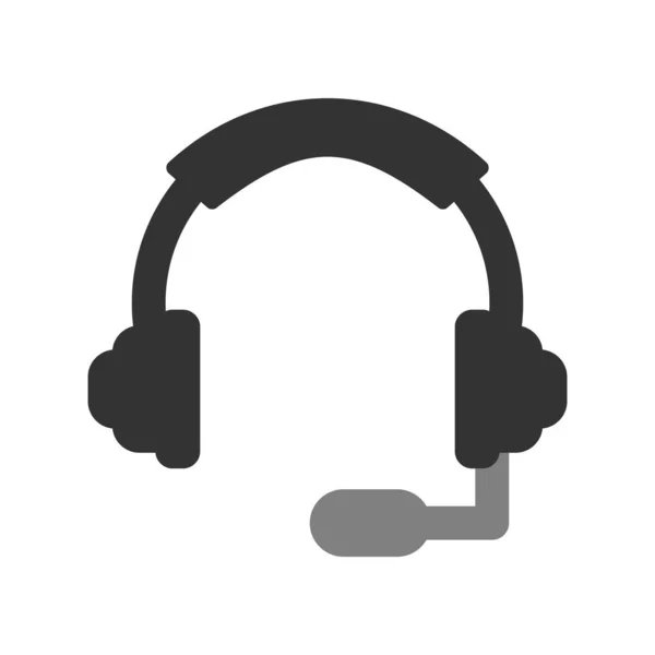 Auriculares Icono Simple Ilustración Vectorial — Vector de stock