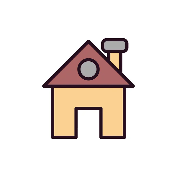 Icono Casa Ilustración Vectorial Simple — Archivo Imágenes Vectoriales