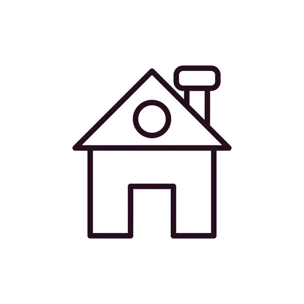 家のシンプルなアイコン ベクトル イラスト — ストックベクタ