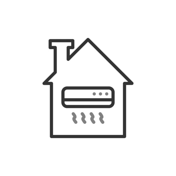 Air Conditioner Simple Icon Vector Illustration — Stock Vector
