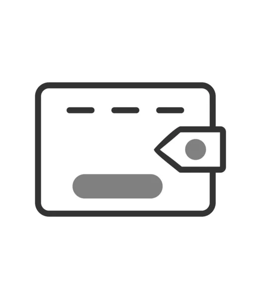 Wallet Flat Icon Векторні Ілюстрації — стоковий вектор