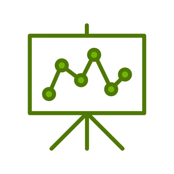 Иконка Аналитики Векторная Иллюстрация — стоковый вектор