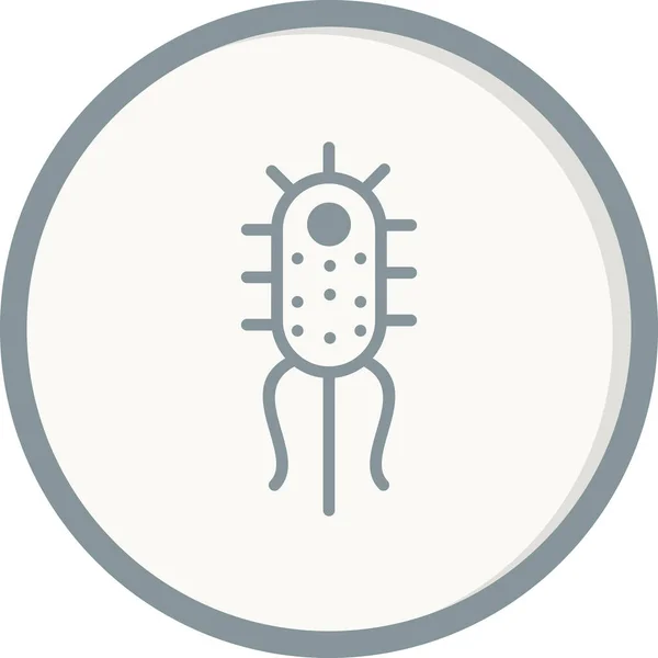 Bacteria Simple Icon Vector Illustration — Stockvector
