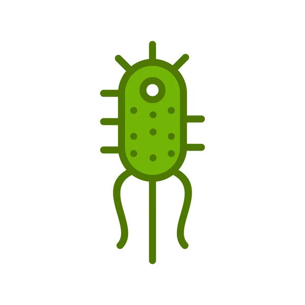 Bacteria Simple Icon Vector Illustration — Stock Vector