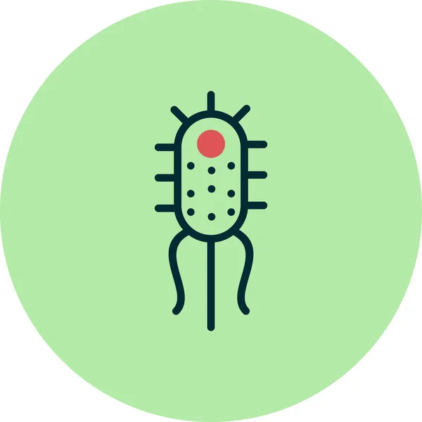 Bacteria Simple Icon Vector Illustration — Διανυσματικό Αρχείο
