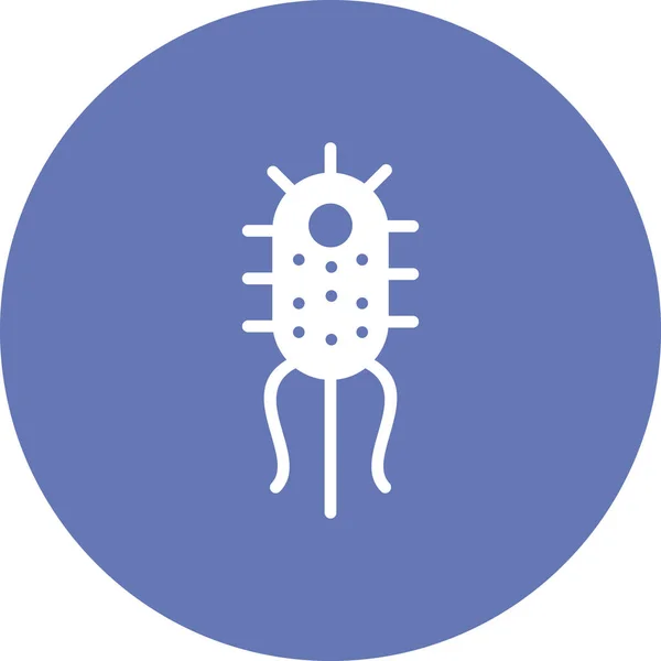 Bacteria Simple Icon Vector Illustration — Vetor de Stock