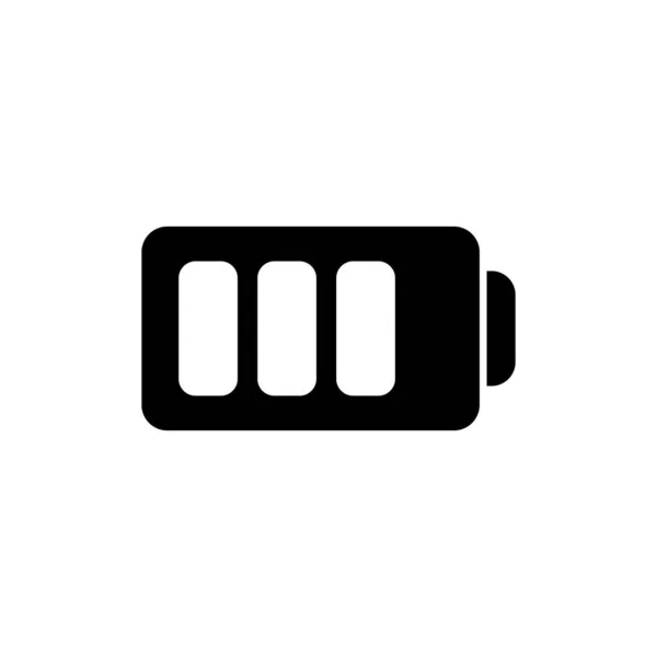 Icône Batterie Illustration Vectorielle — Image vectorielle