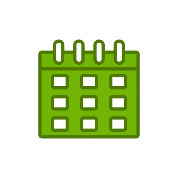 Значок Календаря Векторний Дизайн Ілюстрації — стоковий вектор