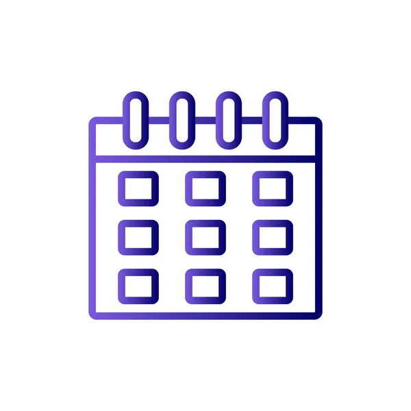 Calendar Web Icon Agenda Illustration — Vector de stock