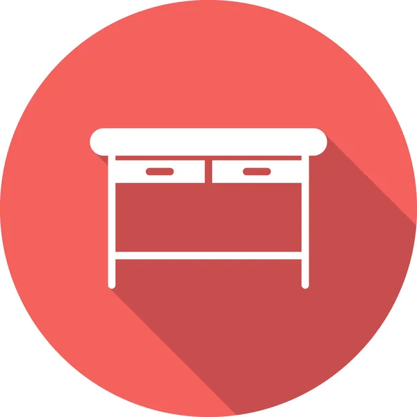 Desk Icon Vector Your Web Mobile App Design — Stock Vector