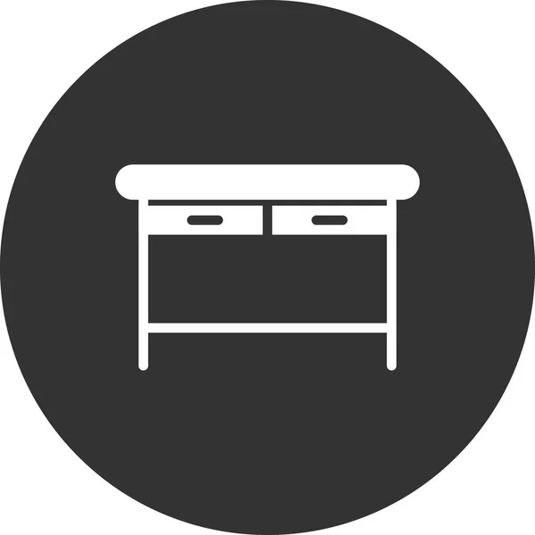 Bureau Icoon Vector Voor Web Mobiele App Ontwerp — Stockvector