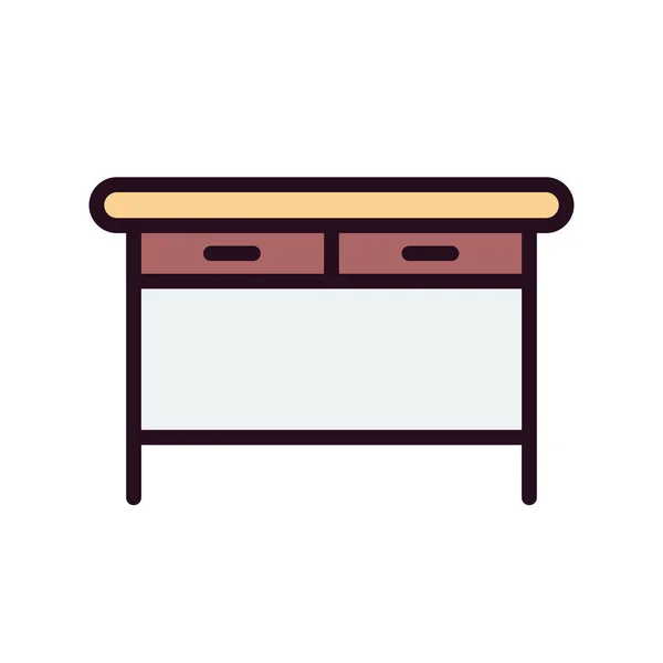 Bureau Icoon Vector Voor Web Mobiele App Ontwerp — Stockvector