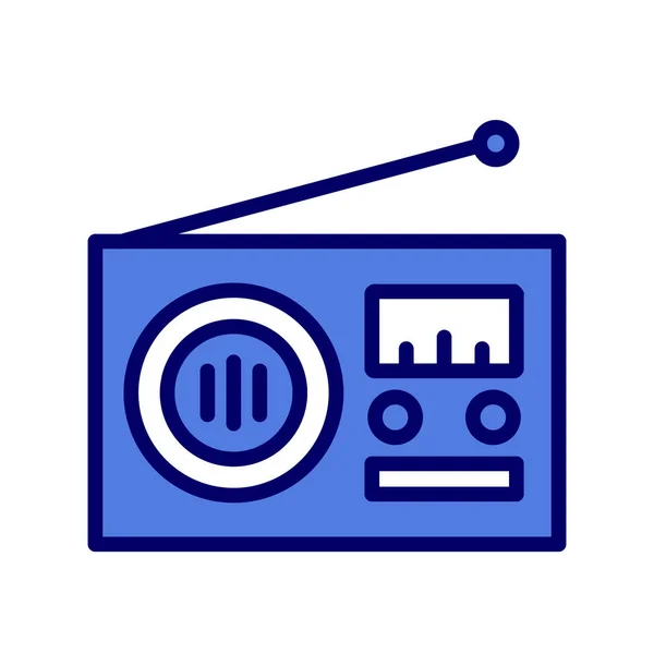 Radio Icoon Vector Illustratie — Stockvector