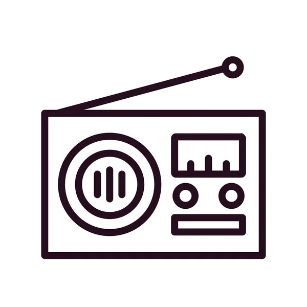 Ilustração Vetor Ícone Rádio —  Vetores de Stock