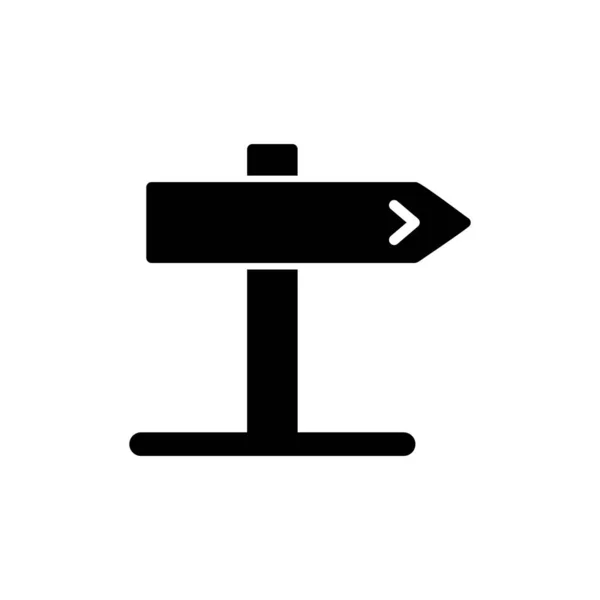 Signpost Ikonen Enkla Vektorillustration — Stock vektor