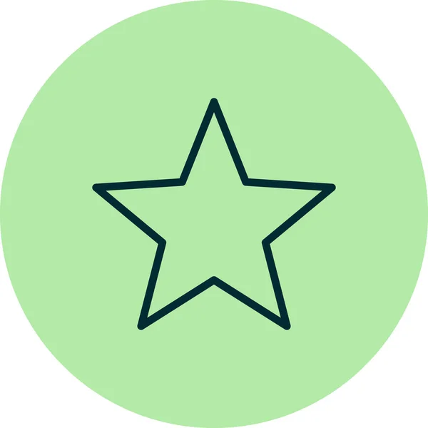 Estrela Ícone Simples Ilustração Vetorial — Vetor de Stock
