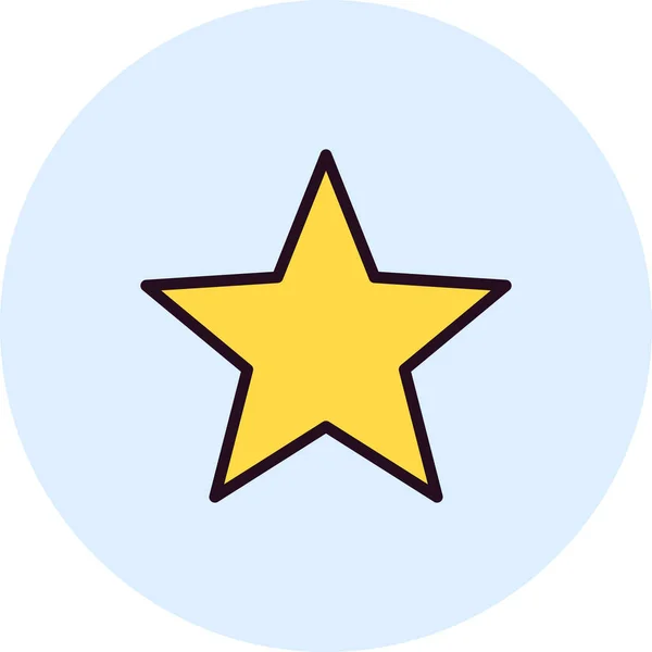 Estrella Icono Simple Ilustración Vectorial — Archivo Imágenes Vectoriales